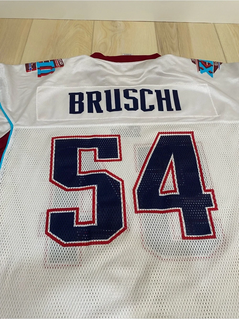 Reebok New England Patriots Tedy Bruschi Super Bowl XLII Authentic NFL XXL